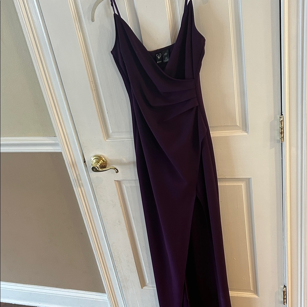 Windsor Purple Formal Dress With Slit